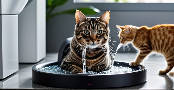 Fontaine à eau pour chat sans fil : bien-être et hydratation